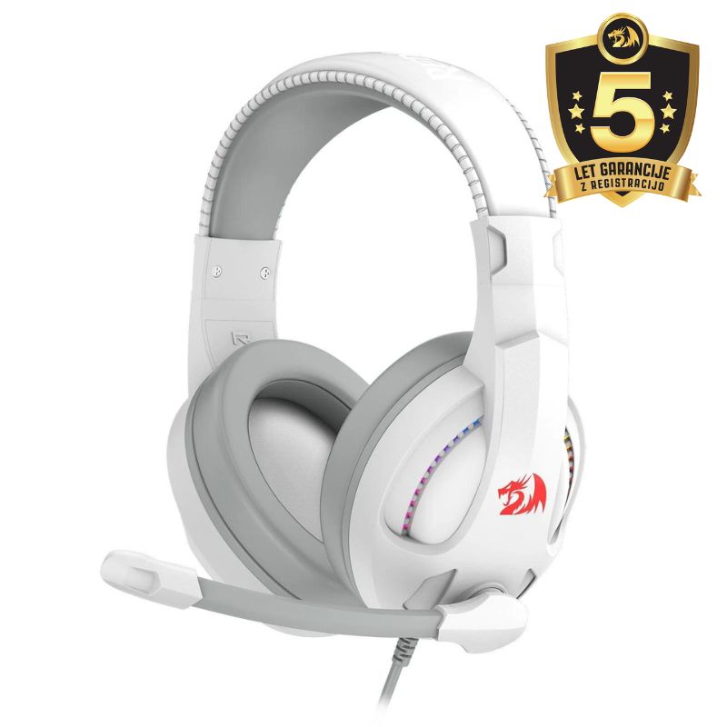 HEADSET - REDRAGON CRONUS H211W-RGB WIRED WHITE