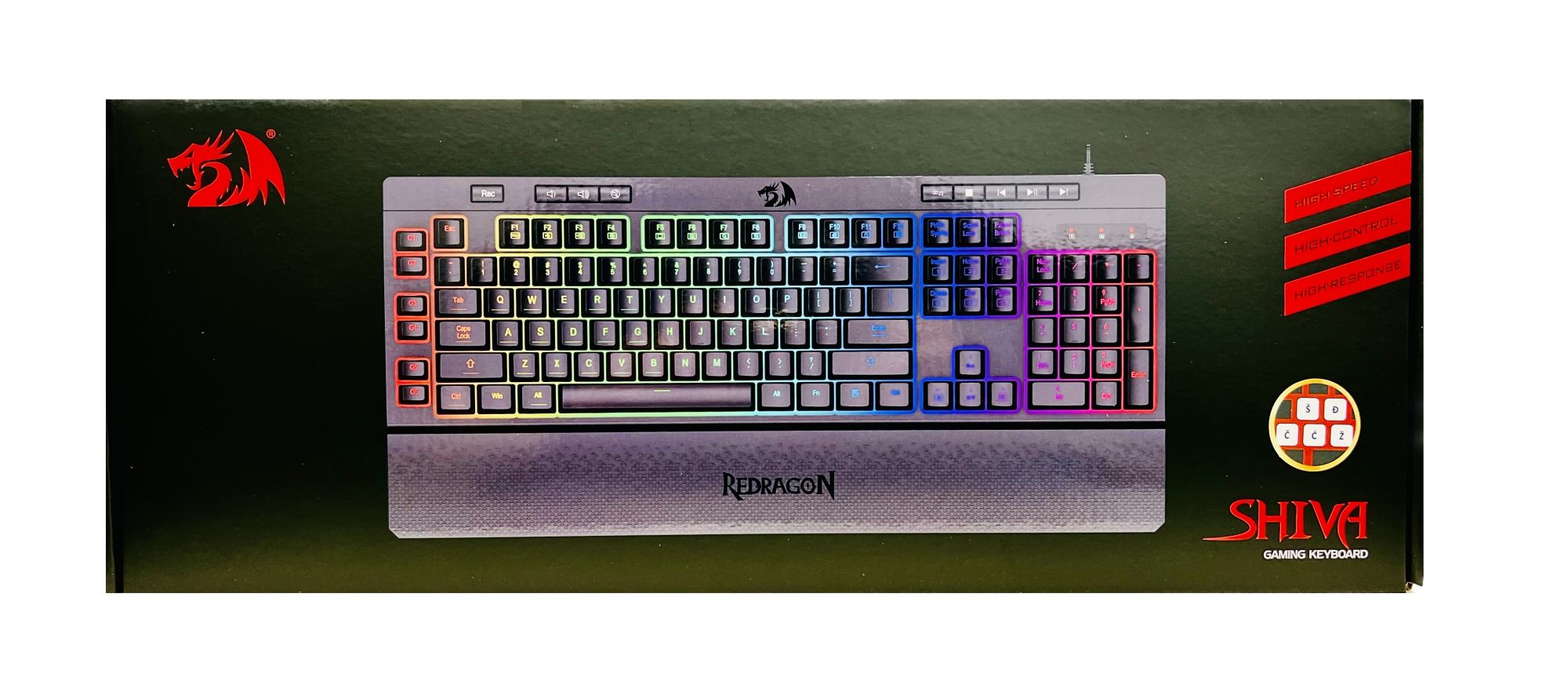 KEYBOARD - REDRAGON SHIVA K512 RGB SLO/CRO LAYOUT - Slika 8