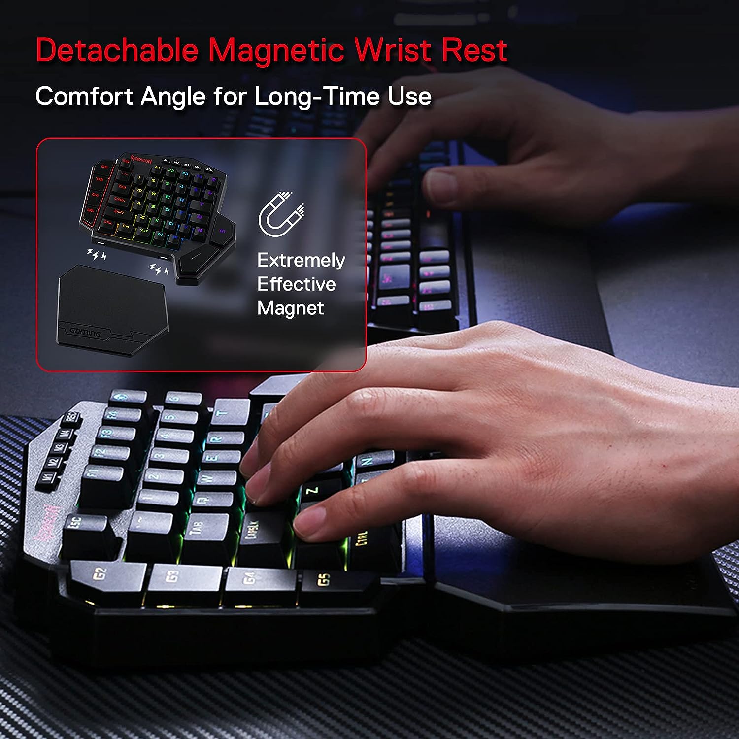 KEYBOARD - REDRAGON DITI ELITE K585RGB-KS WIRELESS MECHANICAL BROWN SWITCH - Slika 9