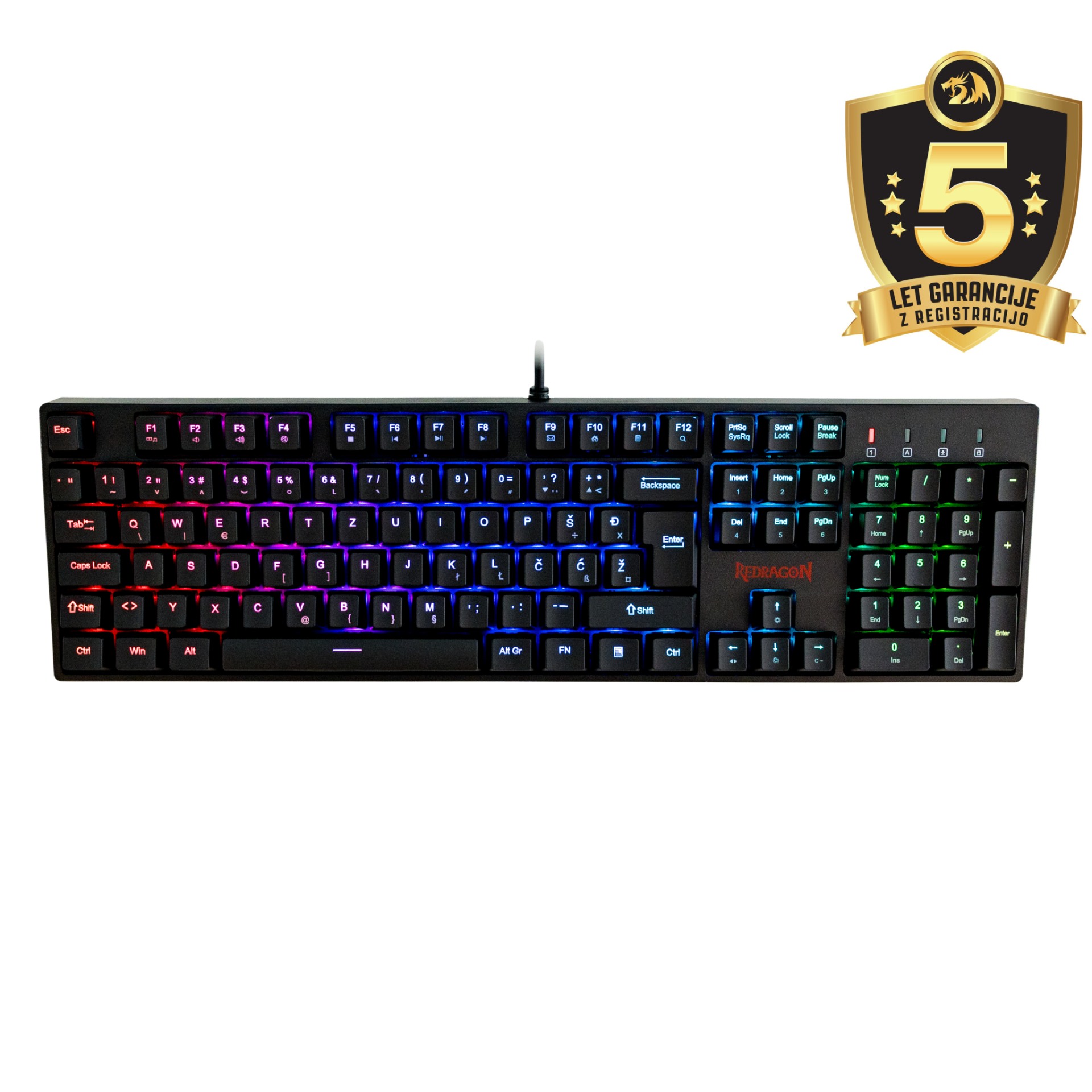 KEYBOARD - REDRAGON SURARA K582 RGB MECHANICAL SLO/CRO LAYOUT