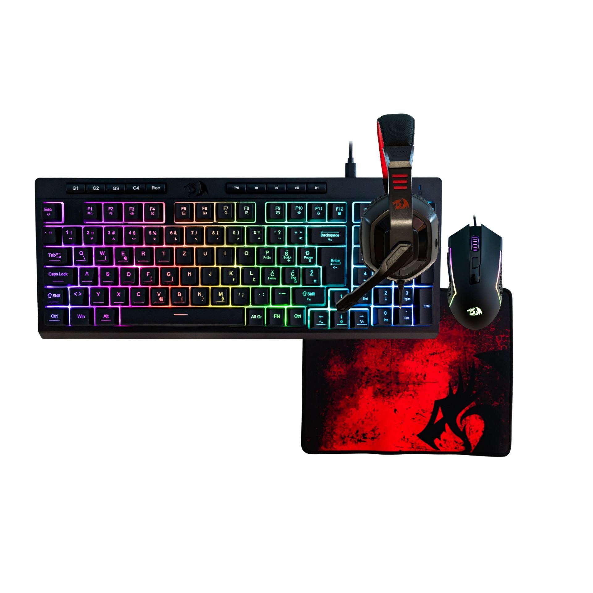 SET - REDRAGON COMBO S149-BA (4in1) SLO/CRO LAYOUT - Slika 7