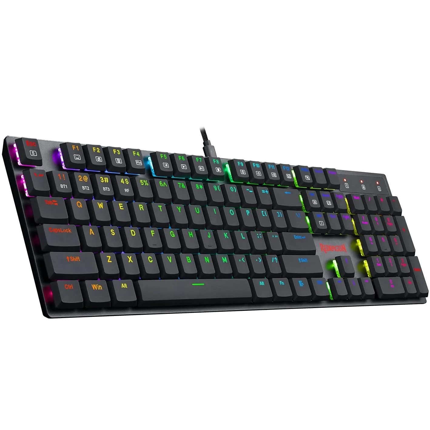 KEYBOARD - REDRAGON APAS K535-KB RGB WIRED MECHANICAL BLUE SWITCH - Slika 3