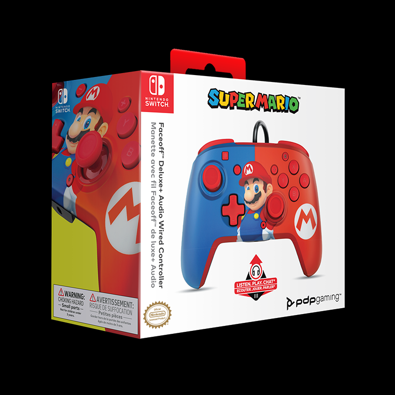 PDP NINTENDO SWITCH FACEOFF DELUXE CONTROLLER + AUDIO - MARIO - Slika 9
