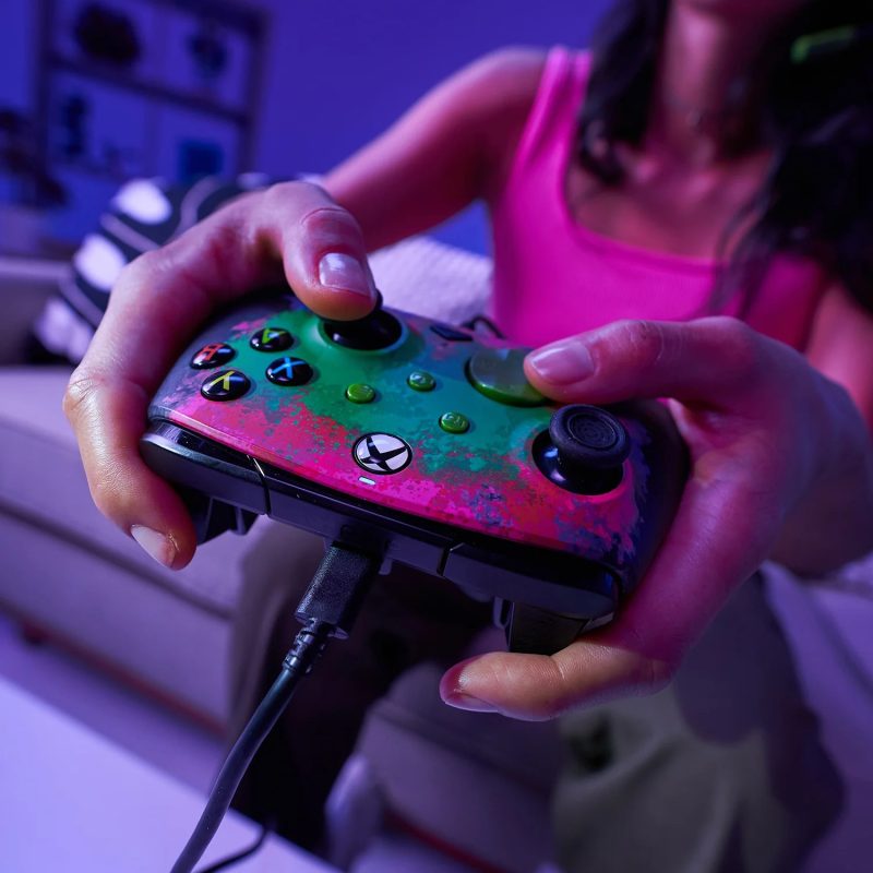 PDP XBOX WIRED CONTROLLER REMATCH - SPACE DUST GLOW IN THE DARK - Slika 7