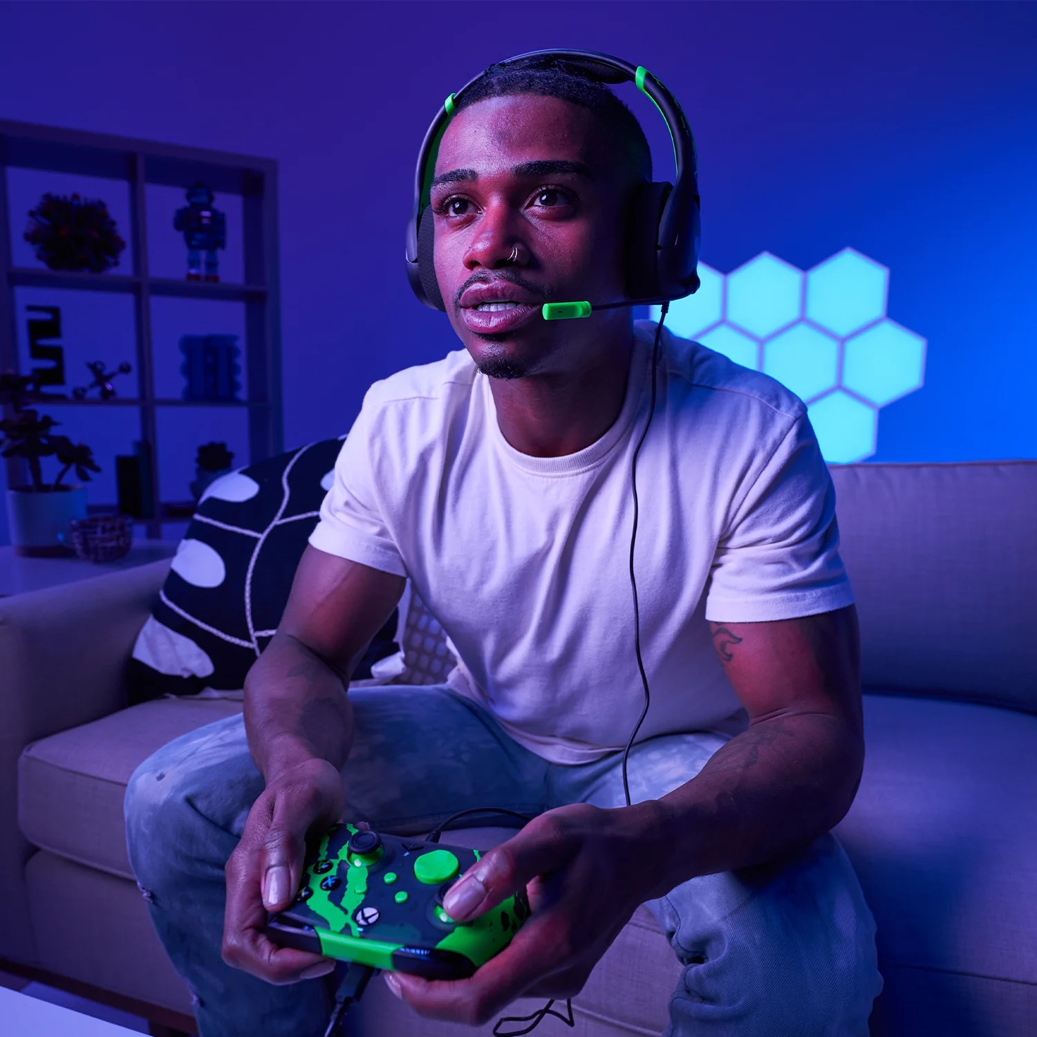 PDP AIRLITE WIRED XBOX HEADSET - JOLT GREEN - Slika 5