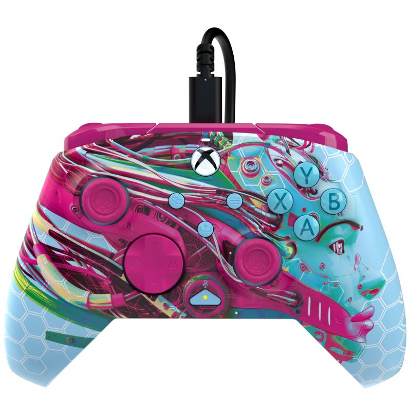 PDP XBOX WIRED REMATCH CONTROLLER - ANDROID DREAMS GLOW IN THE DARK