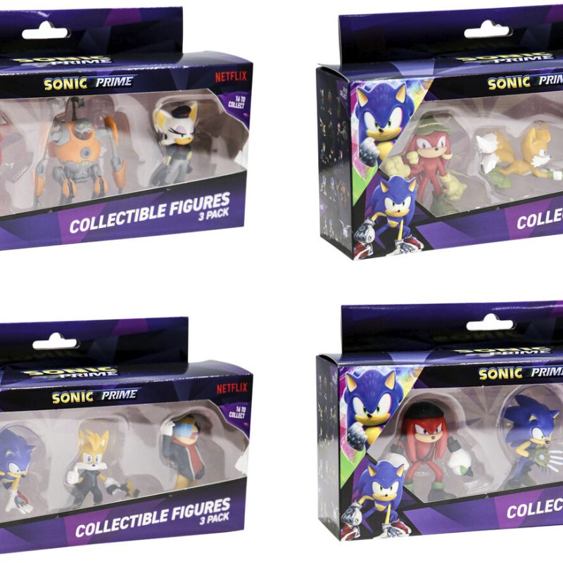 P.M.I. SONIC PRIME- 3 PACK STAMPER FIGURES [ASSORTED] (S1)