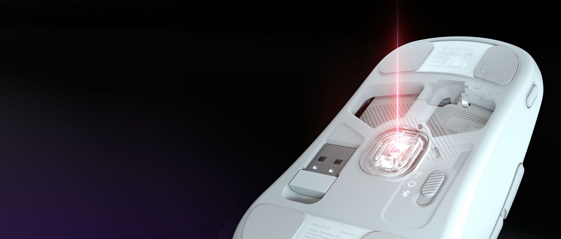 TURTLE BEACH MOUSE BURST II AIR WHITE - Slika 6