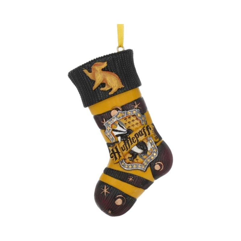 NEMESIS NOW Harry Potter Hufflepuff Stocking Hanging Ornament