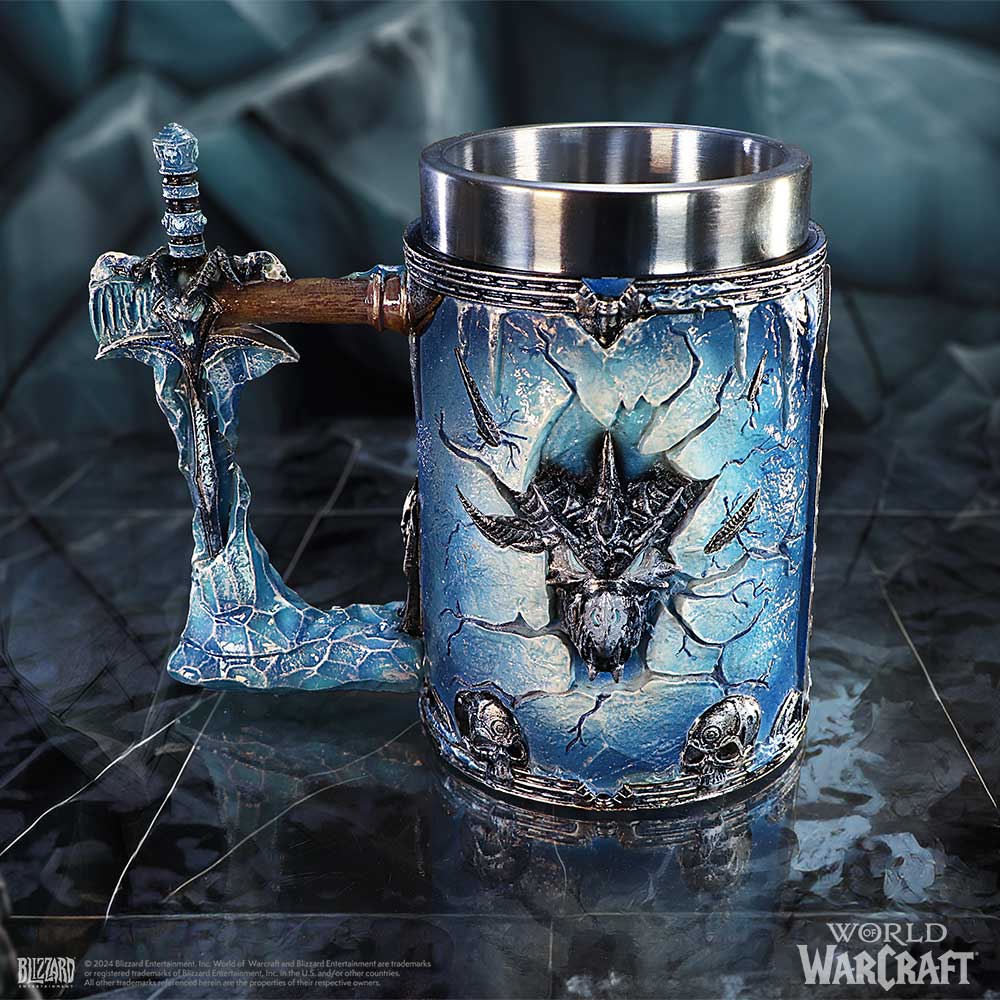 NEMESIS NOW WORLD OF WARCRAFT THE LICH KING TANKARD 15,5CM - Slika 7