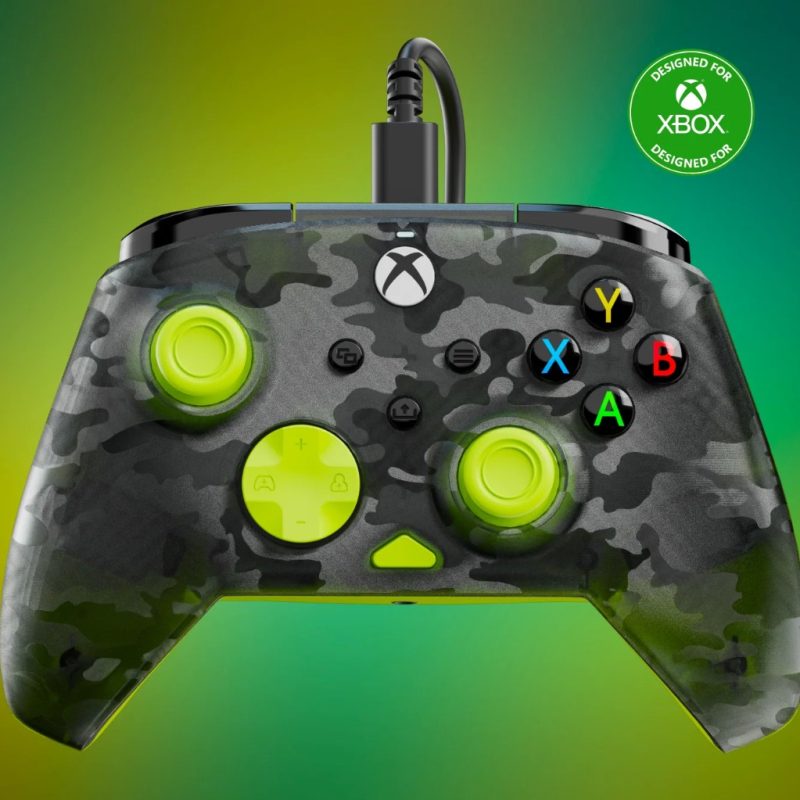 TURTLE BEACH XBOX WIRED REMATCH CONTROLLER GHOST CAMO BLACK/YELLOW