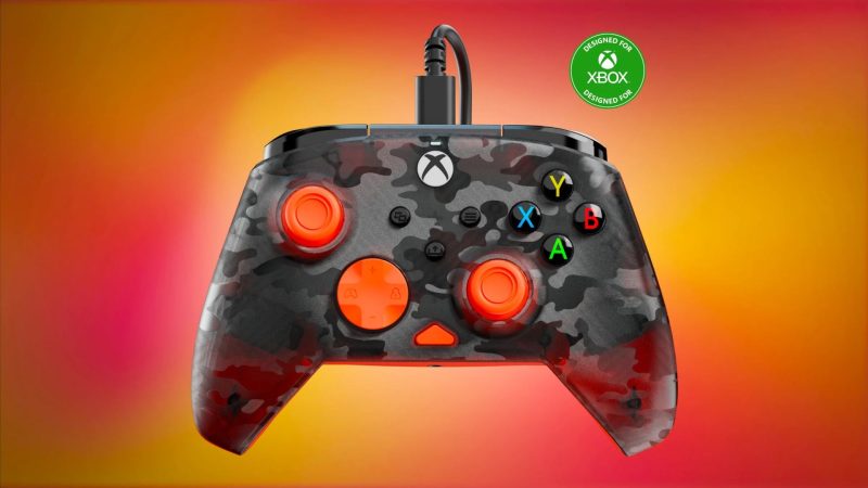 TURTLE BEACH XBOX WIRED REMATCH CONTROLLER GHOST CAMO BLACK/ORANGE