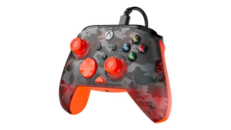 TURTLE BEACH XBOX WIRED REMATCH CONTROLLER GHOST CAMO BLACK/ORANGE - Slika 2
