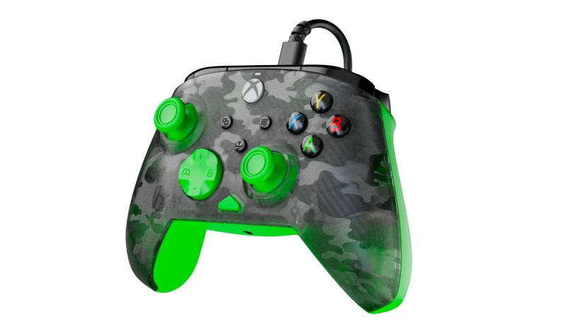 TURTLE BEACH XBOX WIRED REMATCH CONTROLLER GHOST CAMO BLACK/GREEN - Slika 2