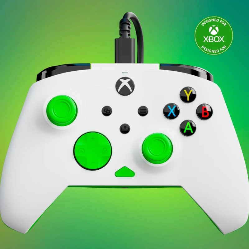 TURTLE BEACH XBOX WIRED REMATCH CONTROLLER WHITE/GREEN