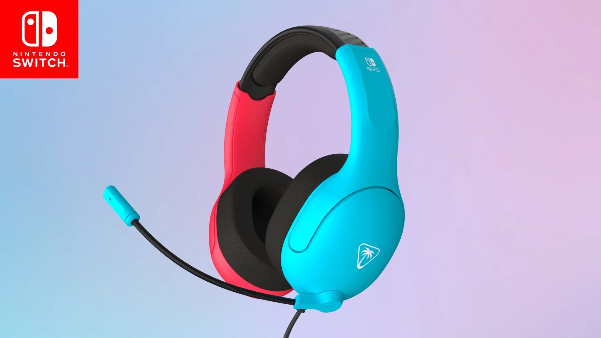 TURTLE BEACH HEADSET AIRLITE FIT NS2 NEON BLUE/RED
