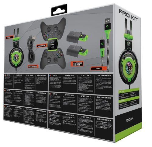 BIONIK PRO KIT FOR XBOX SERIES X/S - Kutija BIONIK PRO KIT for Xbox Series X/S s kompletnim sadržajem: slušalice, punjač, baterije i kablovi