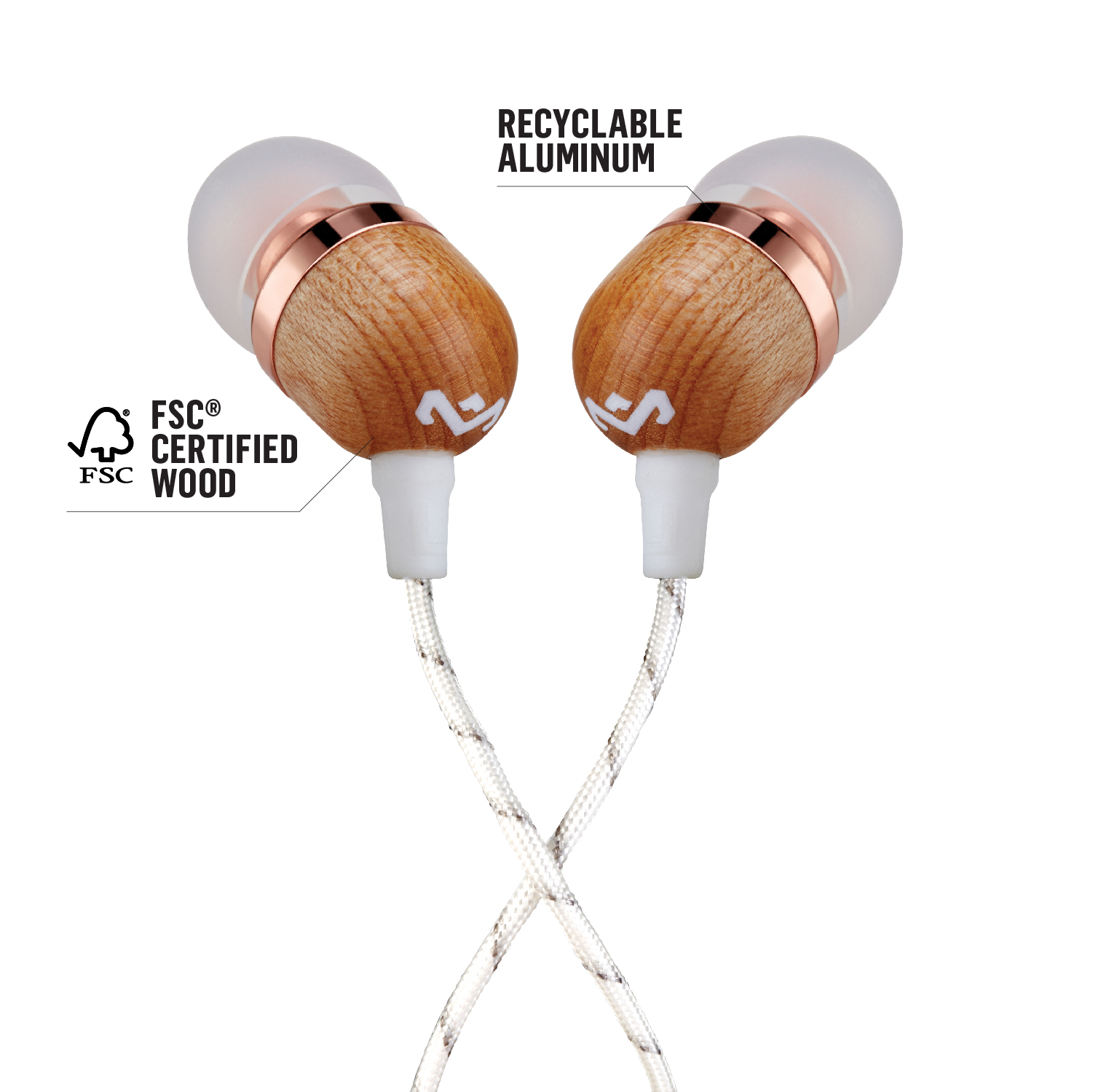 HOUSE OF MARLEY SMILE JAMAICA COPPER IN-EAR HEADPHONES - Slika 7