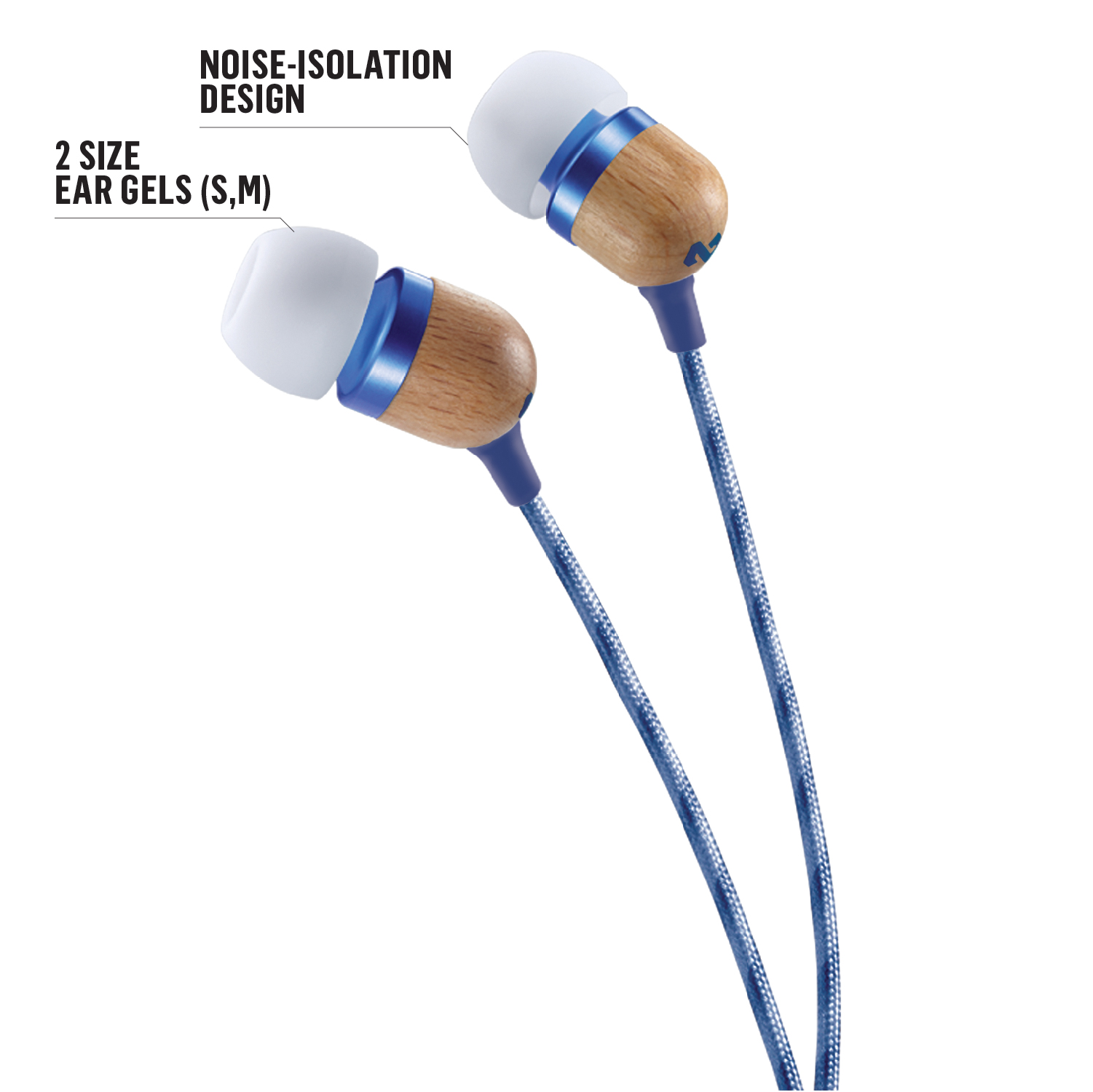 HOUSE OF MARLEY SMILE JAMAICA DENIM IN-EAR HEADPHONES - Slika 4