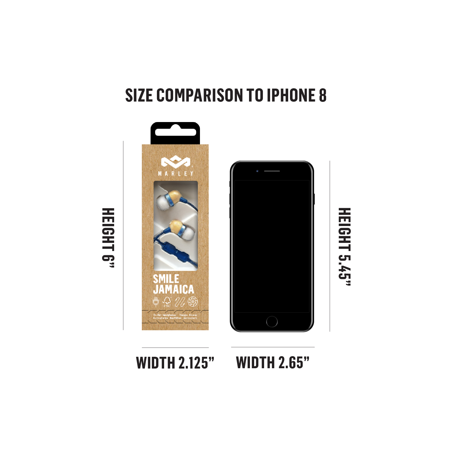 HOUSE OF MARLEY SMILE JAMAICA DENIM IN-EAR HEADPHONES - Slika 5