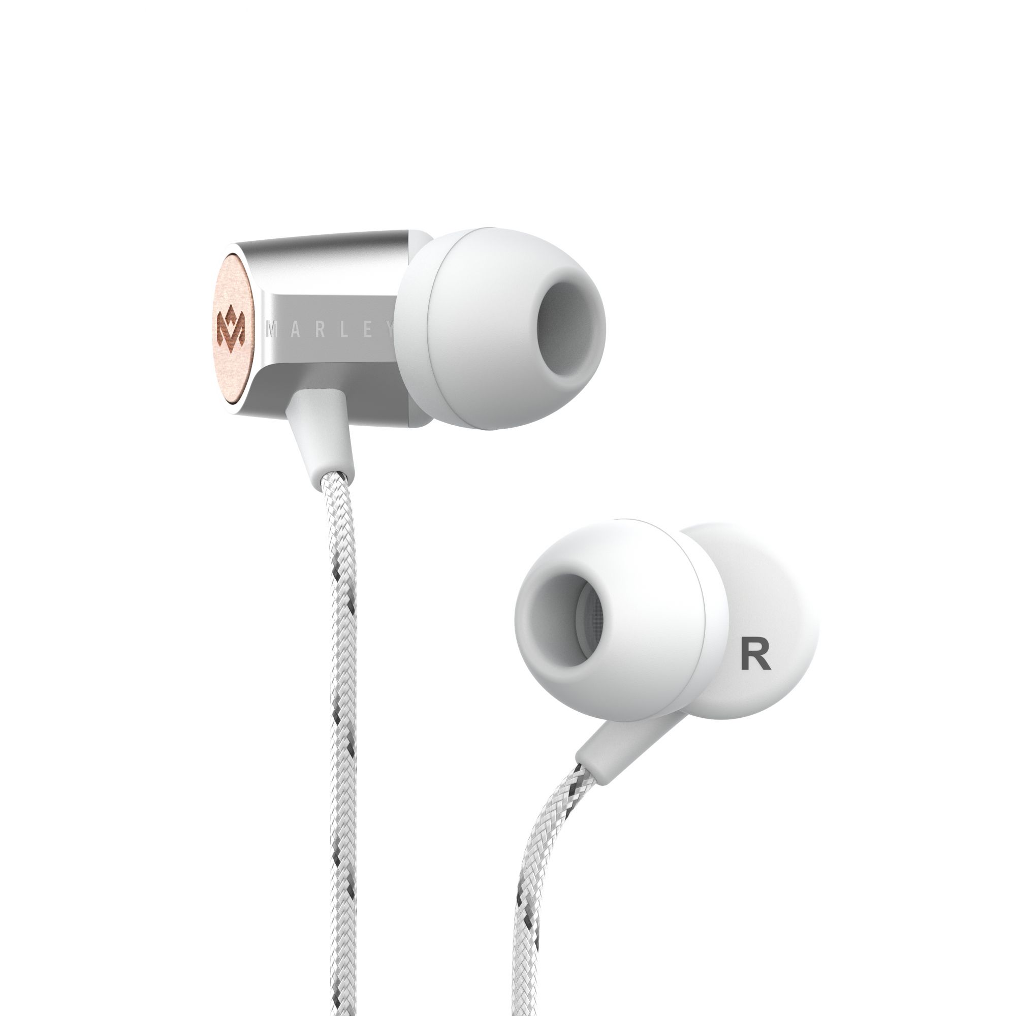 HOUSE OF MARLEY UPLIFT 2.0 SILVER IN-EAR HEADPHONES