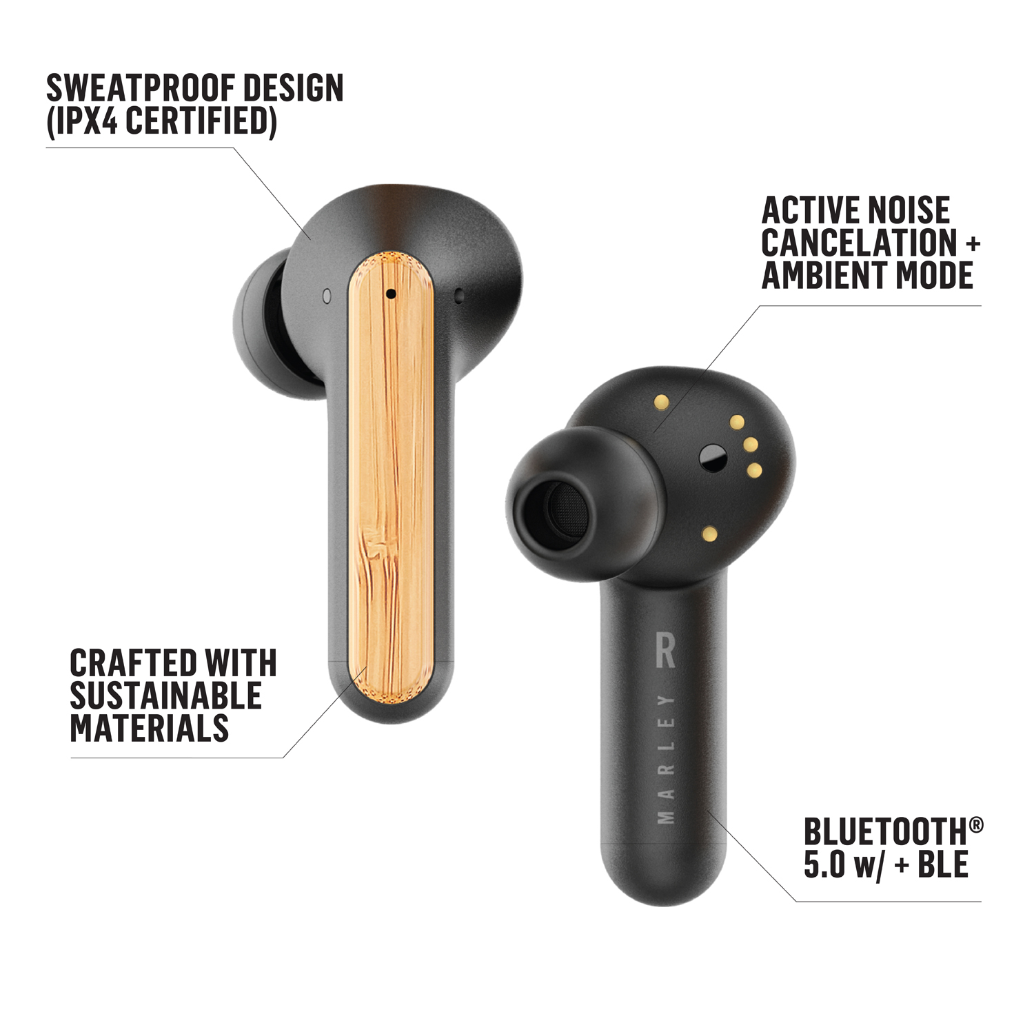 HOUSE OF MARLEY REDEMPTION ANC IN-EAR HEADPHONES - Slika 4
