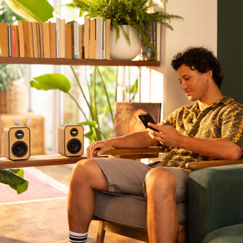 HOUSE OF MARLEY UPLIFT BT BOOKSHELF SPEAKERS SIGNATURE BLACK - Slika 5