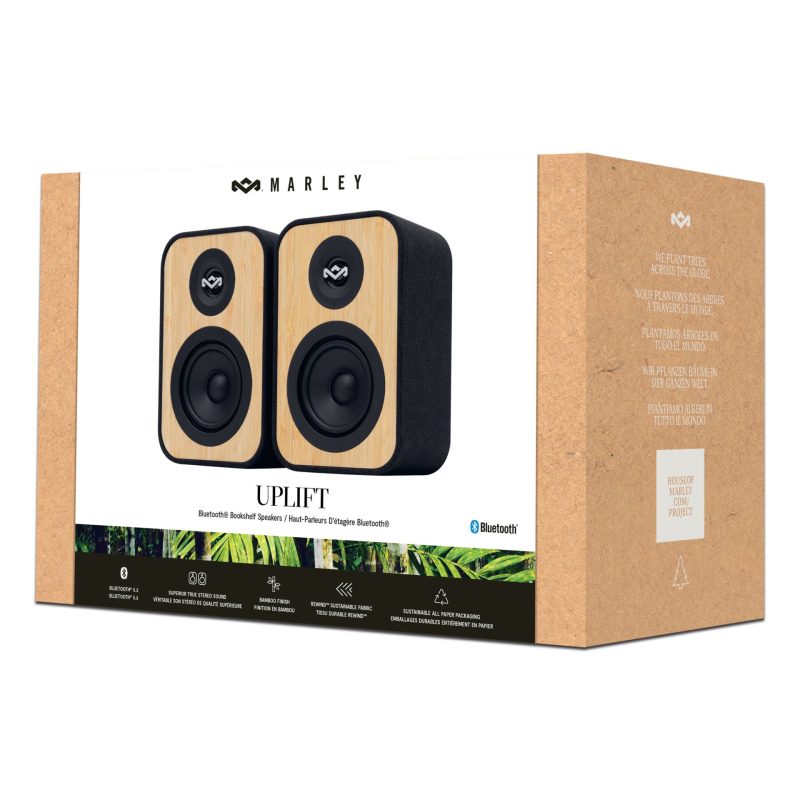 HOUSE OF MARLEY UPLIFT BT BOOKSHELF SPEAKERS SIGNATURE BLACK - Slika 9