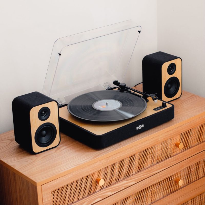 HOUSE OF MARLEY REVOLUTION BT TURNTABLE WITH SPEAKERS SIGNATURE BLACK - Slika 9