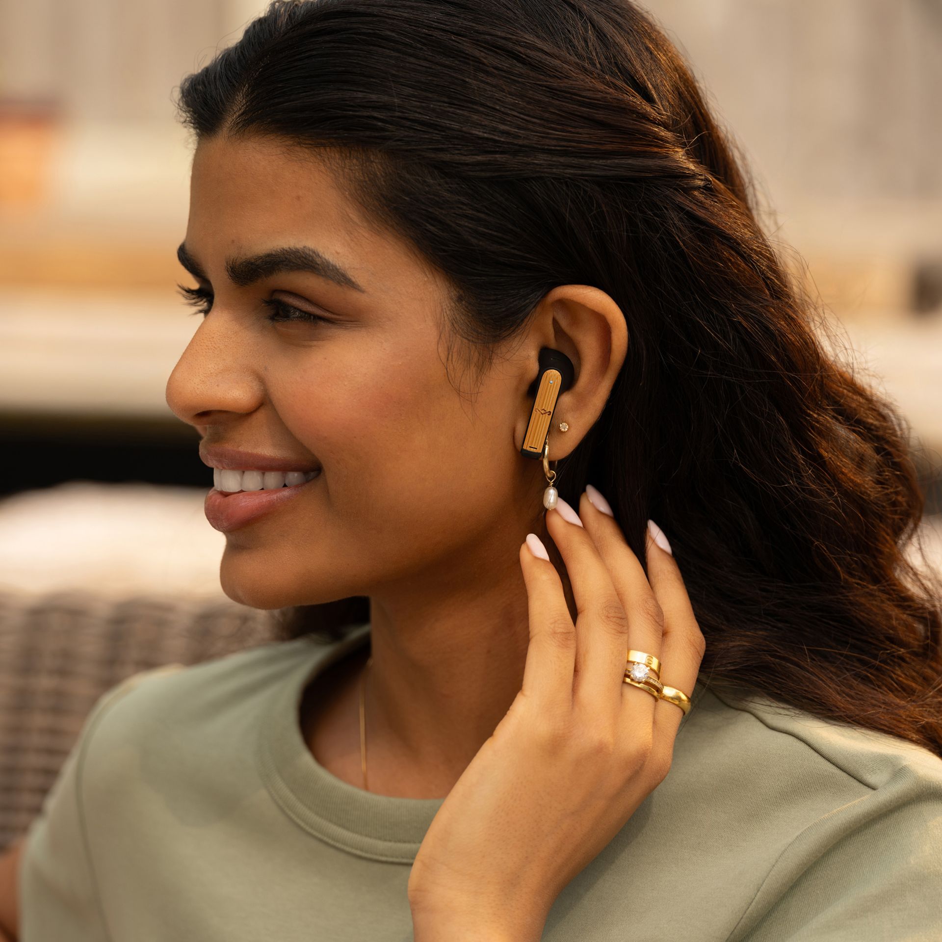 HOUSE OF MARLEY ZION TWS EARPHONES SIGNATURE BLACK - Slika 10