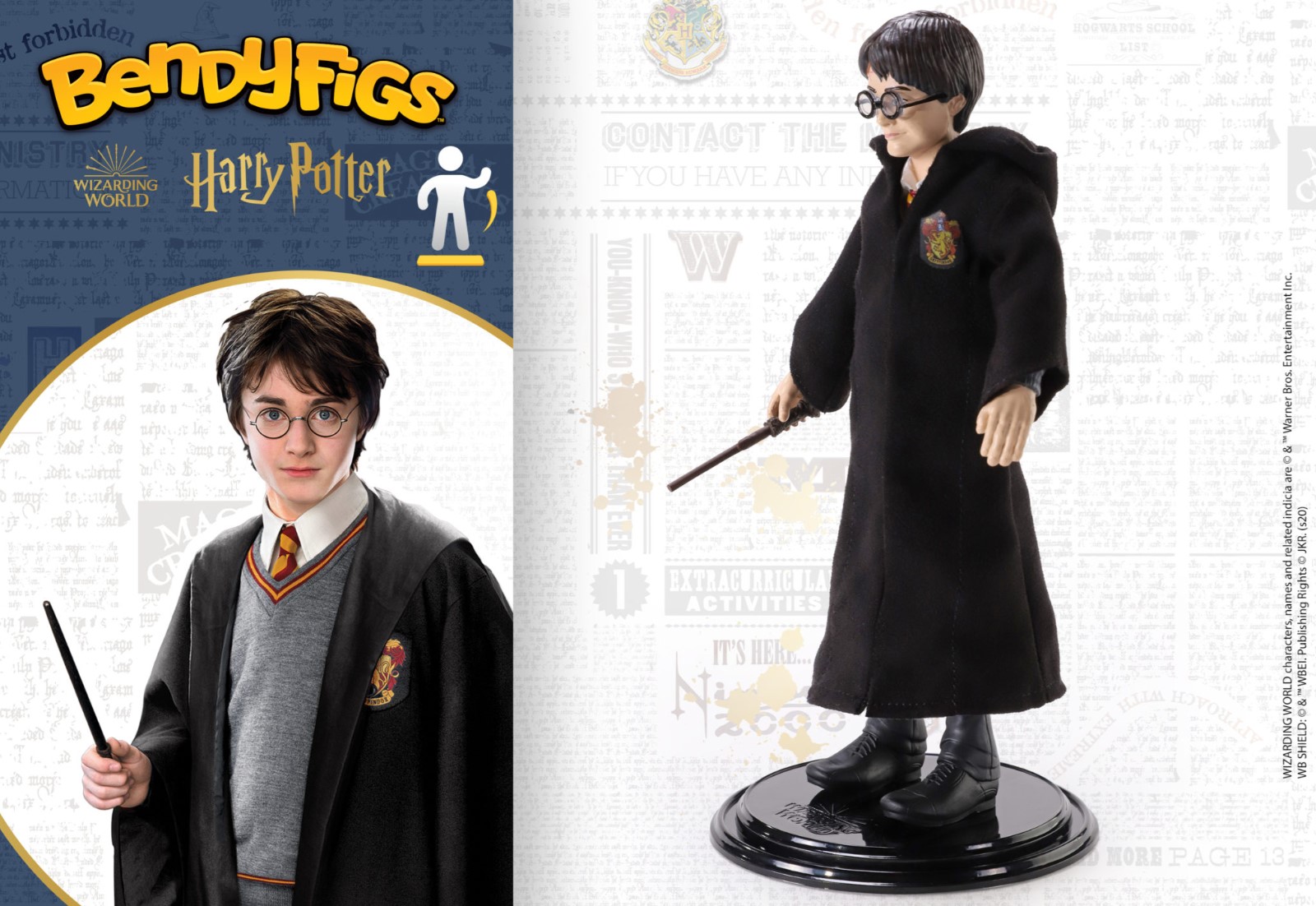NOBLE COLLECTION Bendyfigs Harry Potter Harry Potter Figurine - Slika 6