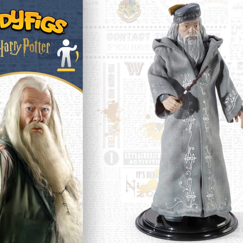 NOBLE COLLECTION Bendyfigs Harry Potter Albus Dumbledore Figurine