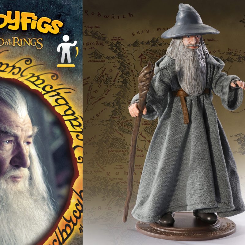 NOBLE COLLECTION Bendyfigs Lord of the Rings Gandalf Figurine