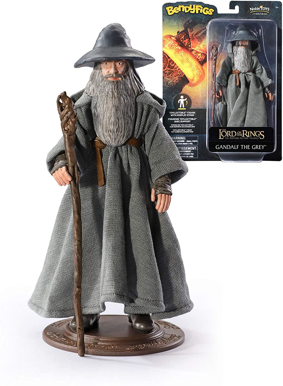 NOBLE COLLECTION Bendyfigs Lord of the Rings Gandalf Figurine - Slika 3