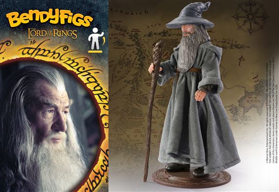 NOBLE COLLECTION Bendyfigs Lord of the Rings Gandalf Figurine - Slika 4