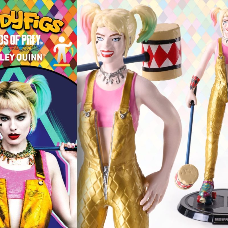 NOBLE COLLECTION Bendyfigs DC Birds of Prey Harley Quinn With Mallet Figurine