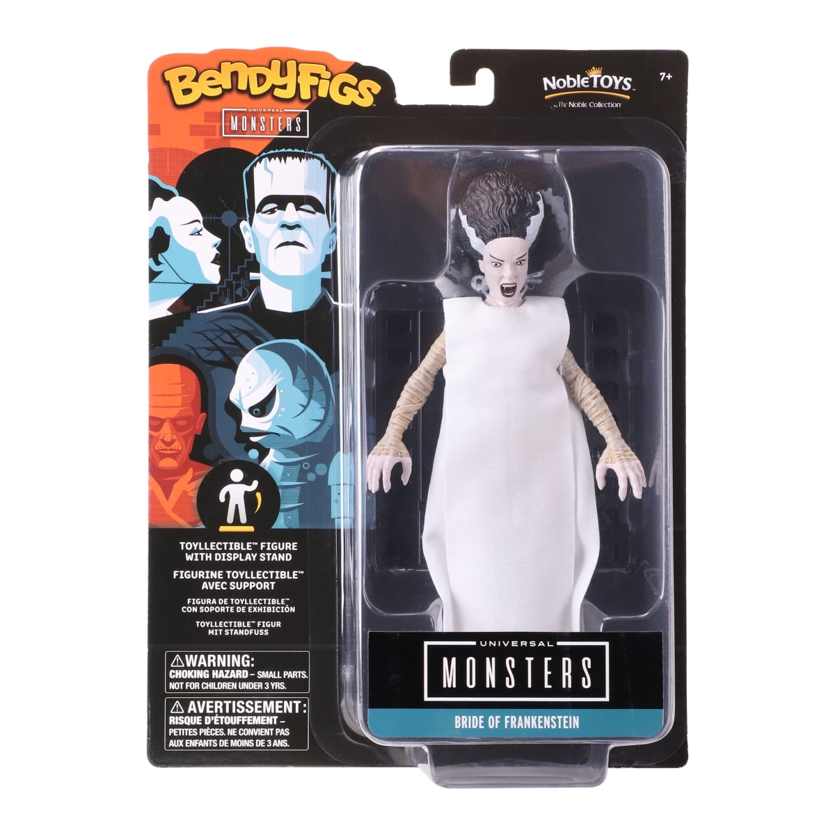 NOBLE COLLECTION Bendyfig Universal monsters Bride of Frankenstein figurica - Slika 8