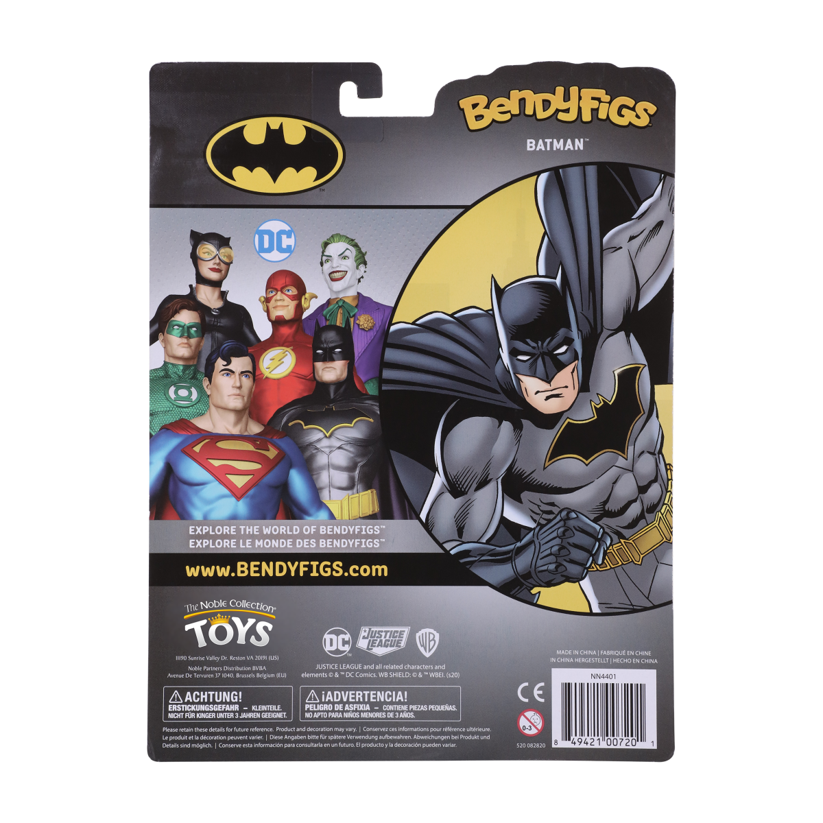 NOBLE COLLECTION Bendyfigs DC Batman (Comic) Batman Figurine - Slika 7