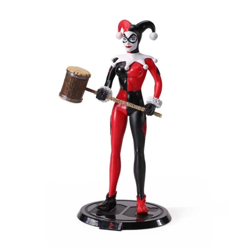NOBLE COLLECTION Bendyfigs DC Suicide Squad (Comic) Harley Quinn Jester Figurine