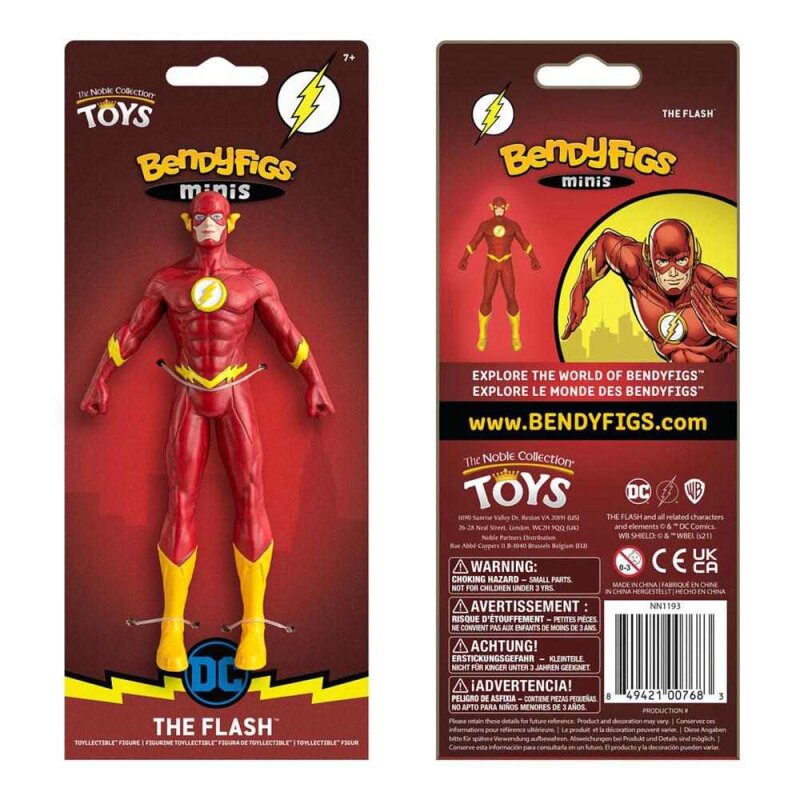 NOBLE COLLECTION Bendyfig DC The Flash (Comic) The Flash mini figurica - Slika 2