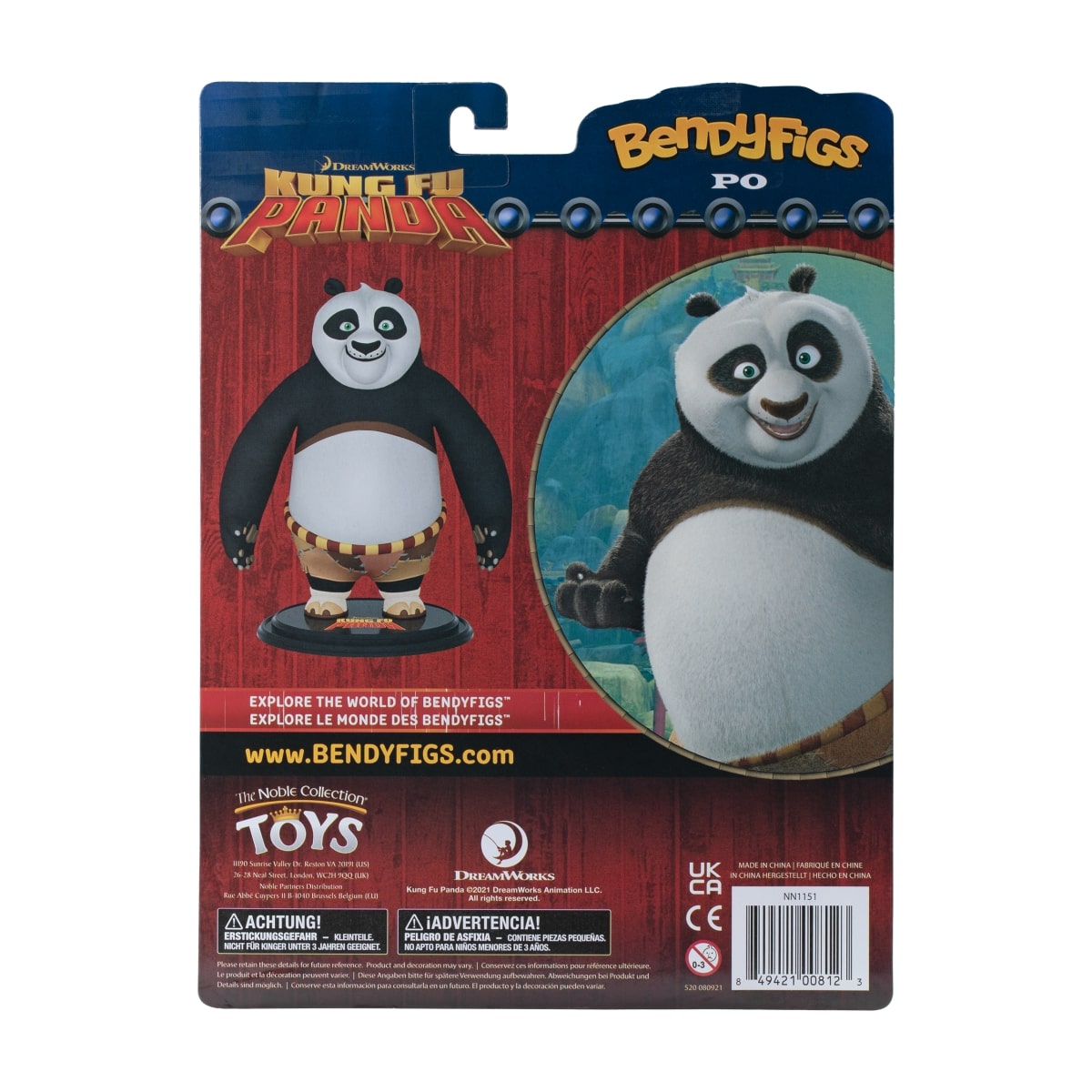 NOBLE COLLECTION Bendyfig Universal Kung Fu Panda figurica - Slika 8