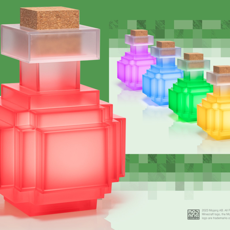 NOBLE COLLECTION Minecraft Illuminating Potion Bottle Replica