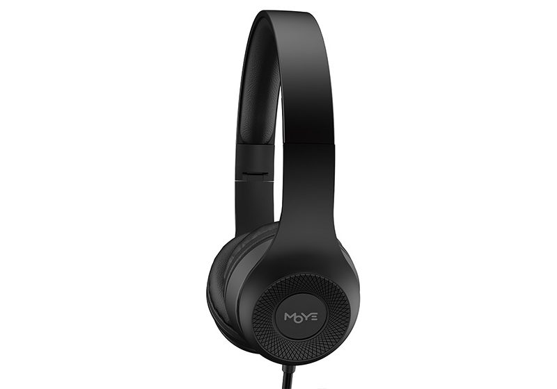 MOYE ENYO FOLDABLE HEADPHONES WITH MICROPHONE BLACK