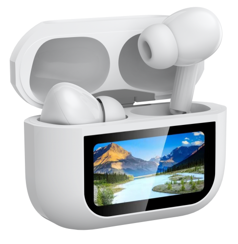 MOYE Aurras 3 Vision bijele bežične slušalice s kutijom za punjenje