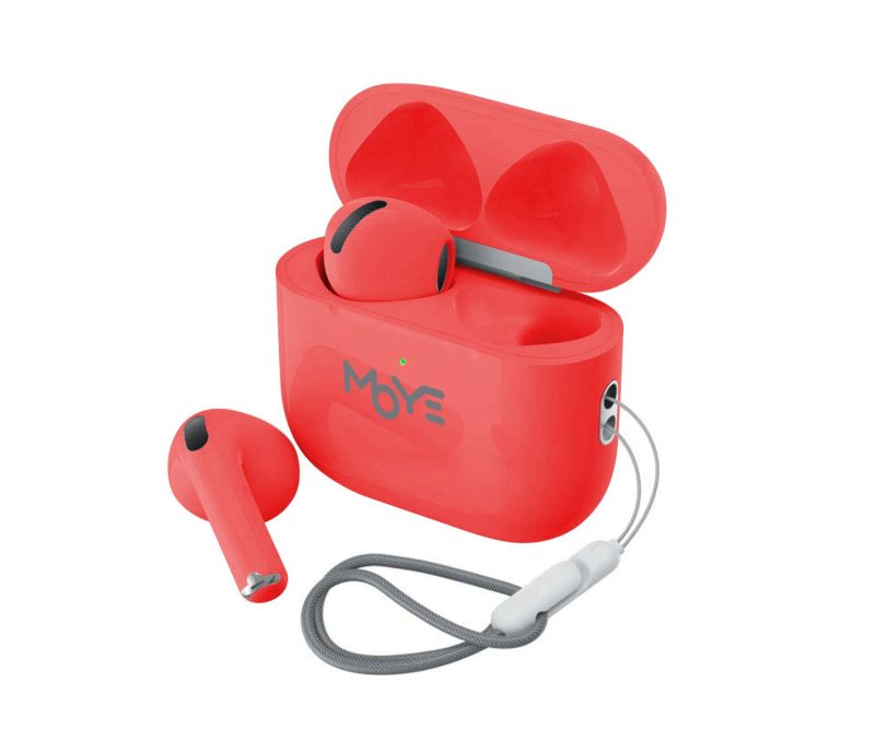 MOYE AURRAS 3 LITE TRUE WIRELESS EARPHONE RED - Slika 4