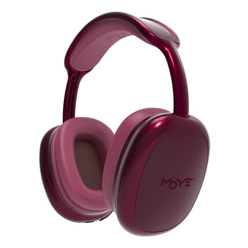 MOYE STELLAR BT HEADPHONES WITH MICROPHONE RUBY