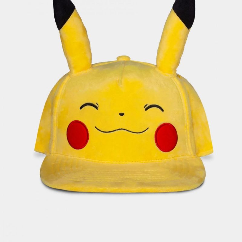 DIFUZED POKEMON - SMILING PIKACHU PLUSH MEN'S SNAPBACK