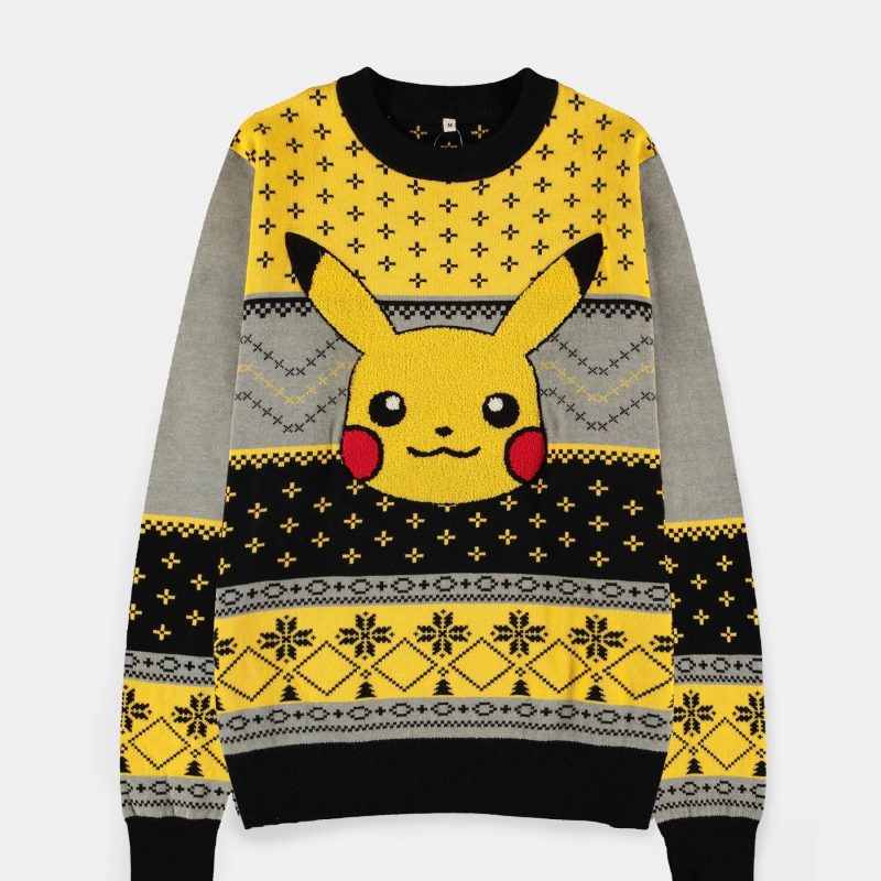DIFUZED POKEMON - MEN'S CHRISTMAS JUMPER - L