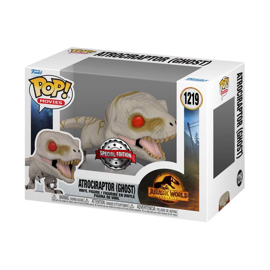 FUNKO POP MOVIES: JW3 - ATROCIRAPTOR (GHOST) - Slika 3