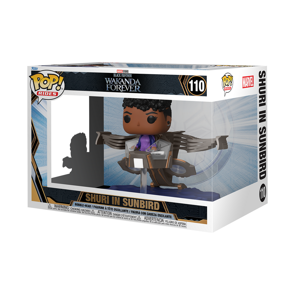 FUNKO POP RIDES SUPER DELUXE: BLACK PANTHER - SHURI IN SUNBIRD